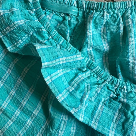 NWT J. Crew Blue and White Plaid Long Sleeve Dress - Picture 9 of 13